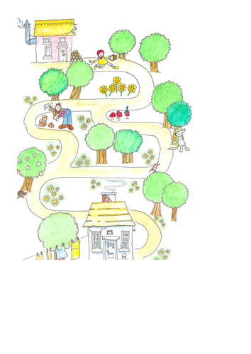 Little Red Riding Hood Story Map Story Telling Writing And Speaking And Listening Development Teaching Resources