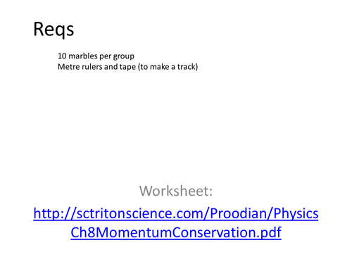 Conservation of Momentum additional physics