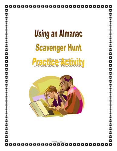 Using an Almanac Scavenger Hunt