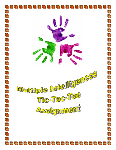 Multiple Intelligence Tic Tac Toe Assignment Template
