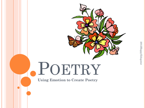 Poetry - Using Emotion to Create Poetry PowerPoint