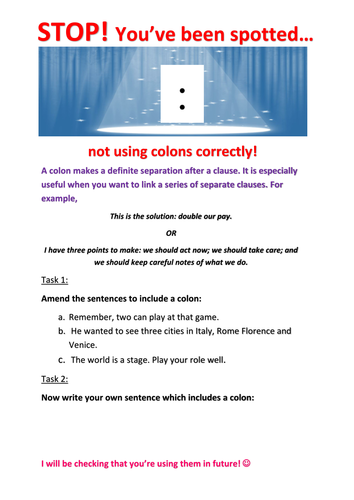 Punctuation And Grammar Dialogic Feedback Teaching Resources