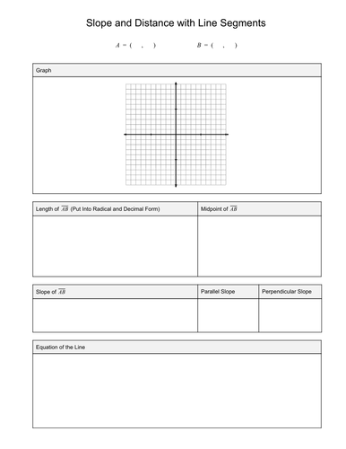 Geometry Link Sheet Package (8 Full Page Templates)