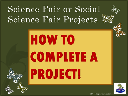 Science Fair or Social Science Fair Project Power Point