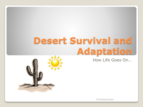 Desert Adaptations PowerPoint