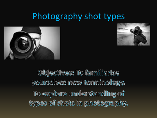 Introduction to Photography terms Pt1