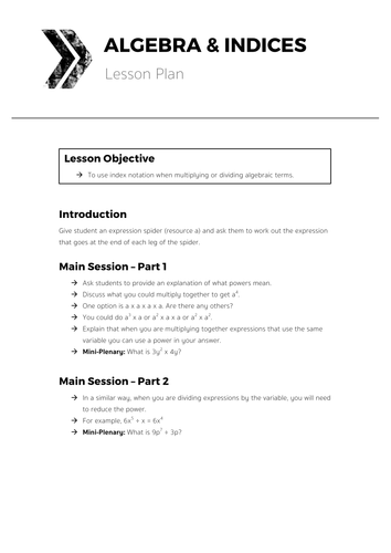 Algebra & Indices - Complete Lesson