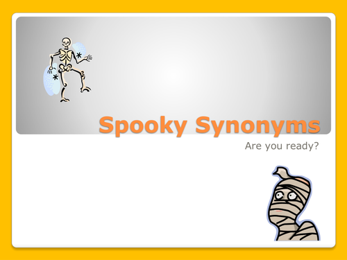 Halloween Spooky Synonyms