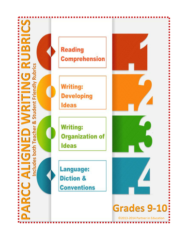 Grade 9-10: Student & Teacher Friendly Common Core & PARCC Aligned Writing Rubric