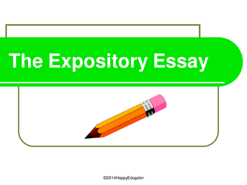 Expository Essay Writing PowerPoint and Graphic Organizer