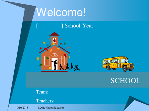 Back to School - Welcome Back To School PowerPoint Template
