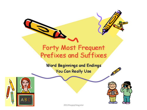Common Prefixes and Suffixes PowerPoint
