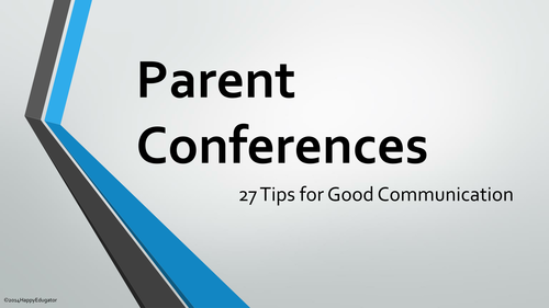 Parent Conference Tips for Good Communication