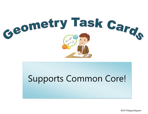 Geometry - Task Cards