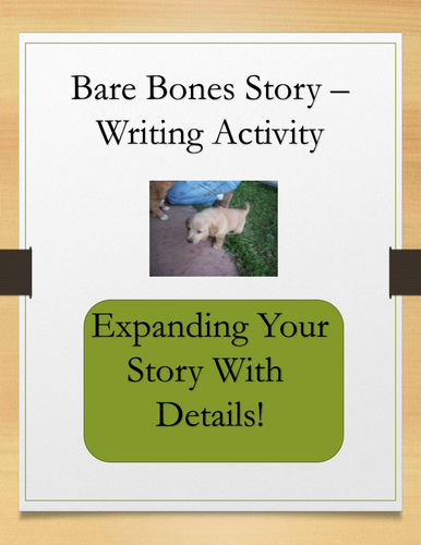 Bare Bones Story Writing Activity