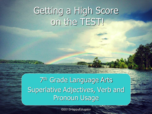 TEST PREP Get a High Score on theTest ELA PowerPoint