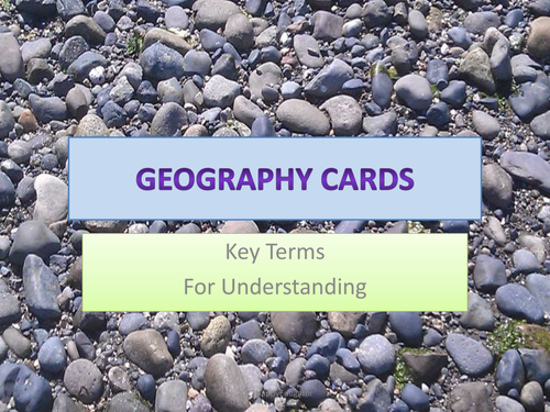 Geography Cards Key Terms to Understand