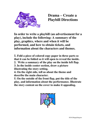 Drama Playbill Project 