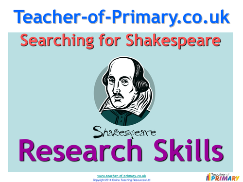 Searching for Shakespeare
