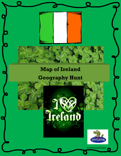 St. Patrick's Day! Map of Ireland Activity 