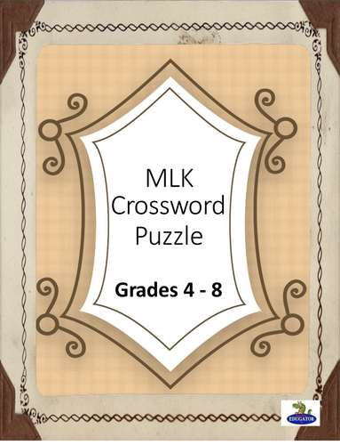 Martin Luther King Jr. Crossword Puzzle 