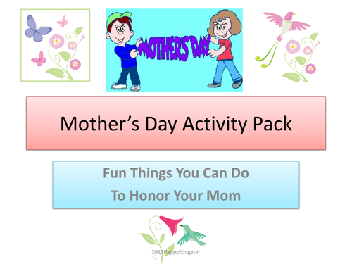 Mother's Day Activity Pack 