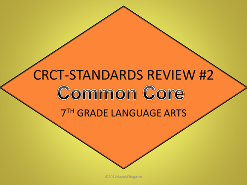 TEST PREP 7th Grade Language Arts Standards Review Interactive PowerPoint