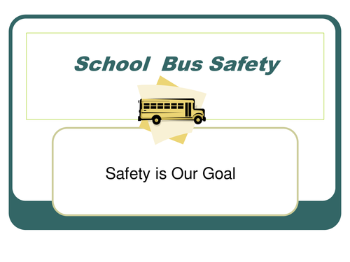 Beginning of the Year School Bus Safety PowerPoint 