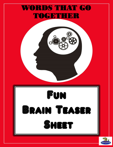 Critical Thinking Brain Teaser Sheet 