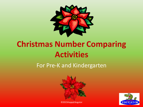 Christmas Number Comparing Activities PowerPoint
