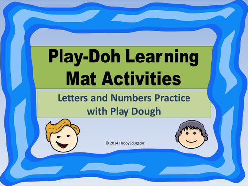 Play Dough Mats - ABC and Numbers