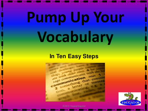 Vocabulary Builder Pump Up Your Vocabulary