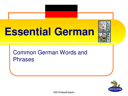 German Essential German PowerPoint 