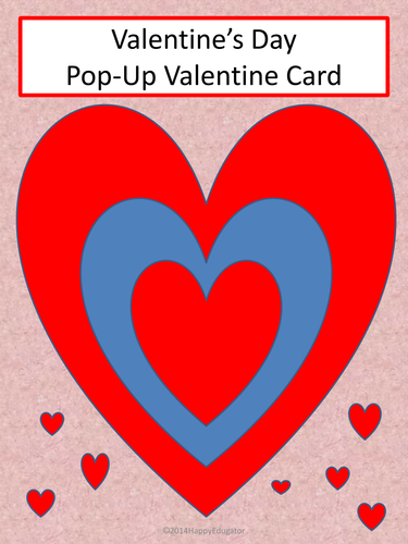 Valentine's Day Pop-Up Valentine Card