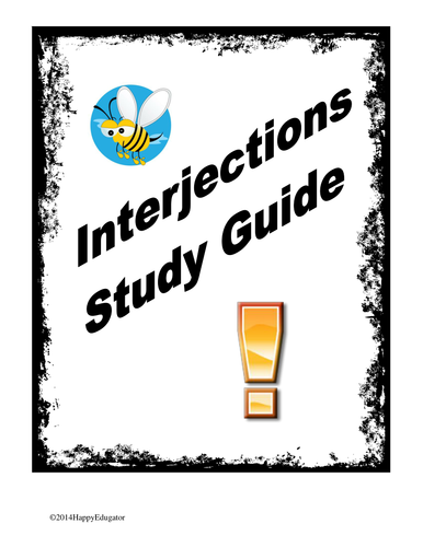 Interjections Study Guide 