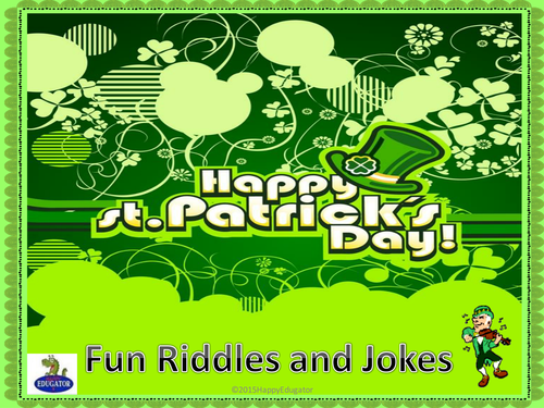 St. Patrick's Day Riddles and Jokes PowerPoint 