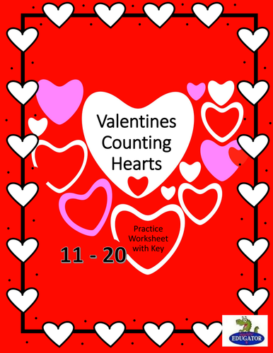 Valentines Day Math Counting Numbers 