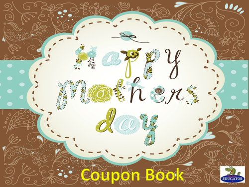 Mother's Day Coupon Book 