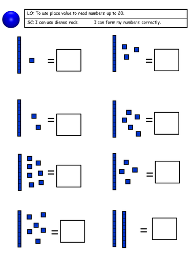 Place Value using Dienes - 3 Days, differentiated across 3 abilities!