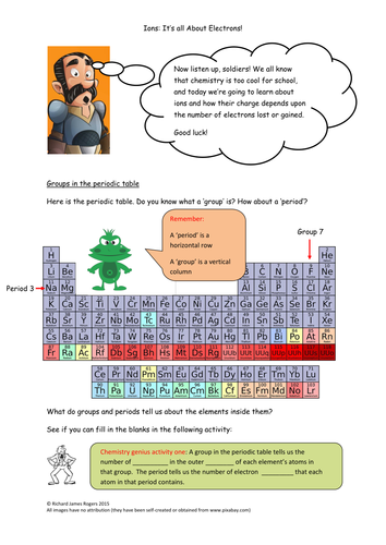 Ions: It's all about electrons! (Tutorial and worksheet booklet, with answers)