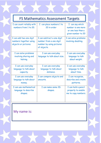 Whole school maths assessment grids for the children's books FS 1 2 3 4 5 & YR 6. 