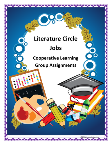Literature Circle Jobs - Cooperative Learning Assignments