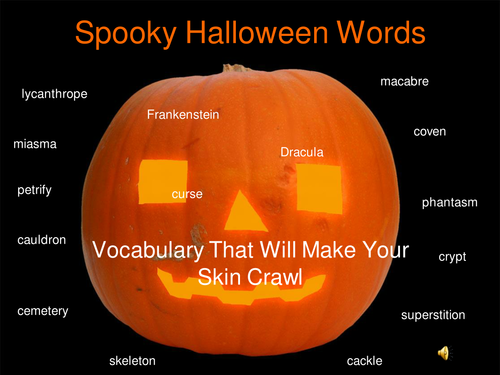 Halloween Vocabulary PowerPoint
