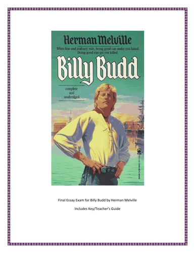 Billy Budd: Final Test Essay Examination