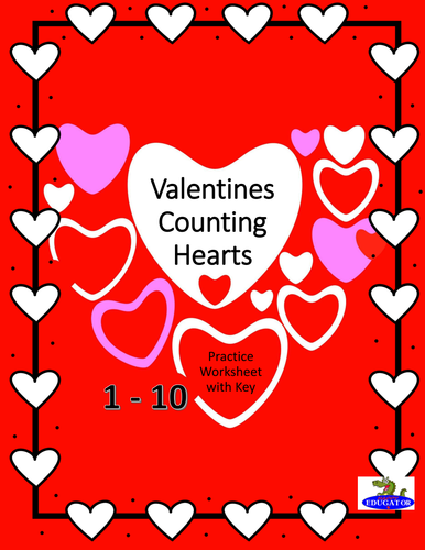 Valentine's Day Math Counting Numbers 