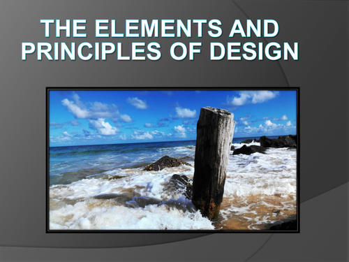 Elements and Principles of Design UNIT EDITABLE PowerPoint, Quizzes, Activities