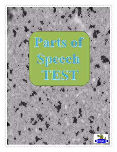 Parts of Speech TEST