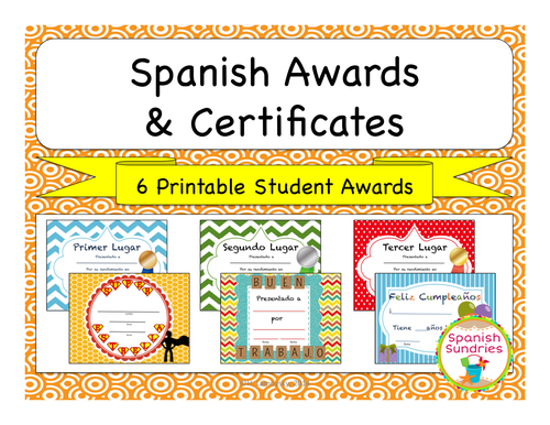 Spanish Awards & Certificates