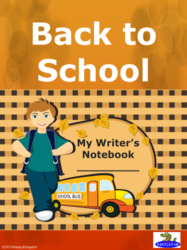 Back to School - Writing Notebook 