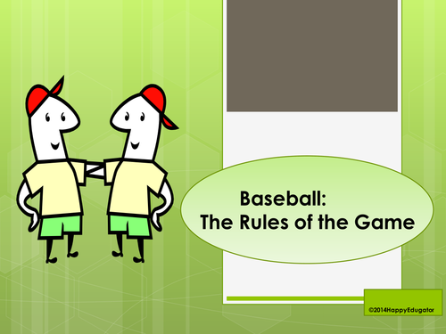 Baseball PowerPoint - The Rules of the Game